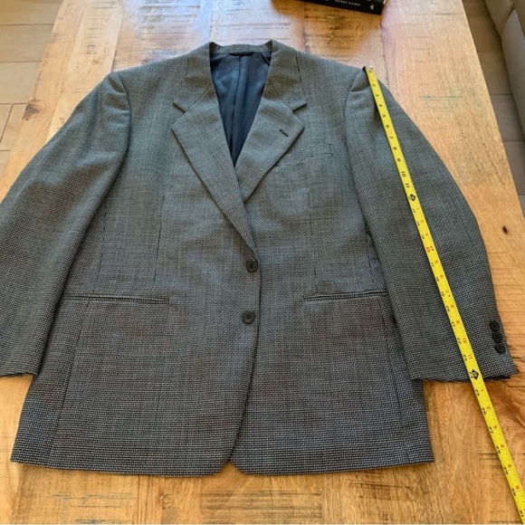 Riserva Luciano Franzoni Italy Wool Herringbone Notch Lapel Blazer Size 42R - Picture 5 of 16
